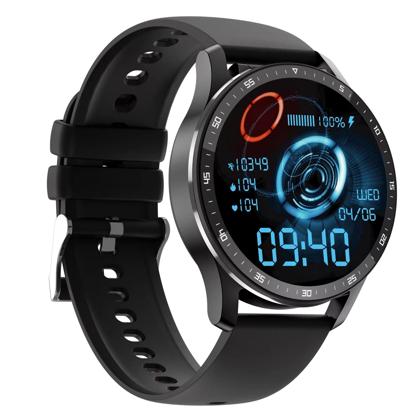 SQ8 2-in-1 Smartwatch mit TWS-Ohrhörer, Herz- und Blutdrucküberwachung, Bluetooth Call & Fitness Tracking